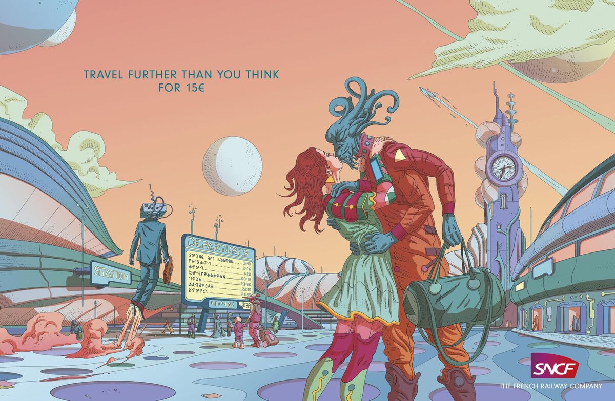 French Railway Ads Look Extraterrestrial